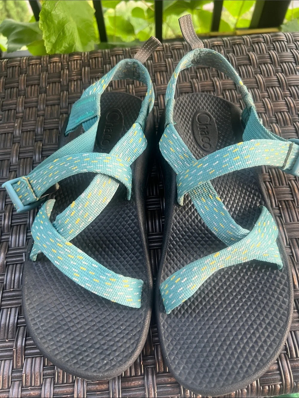 Chaco Kids Teal Strappy Sport Sandals